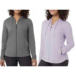 32 Degrees 2-Pack Women's XXL Full-Zip Hoodies Stretch Comfort Ultra Soft L1277